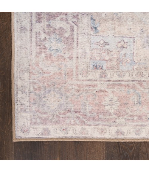 Nourison Vintage Washables Light Blue VWS07 2 ft. X 6 ft. Rect. Rug