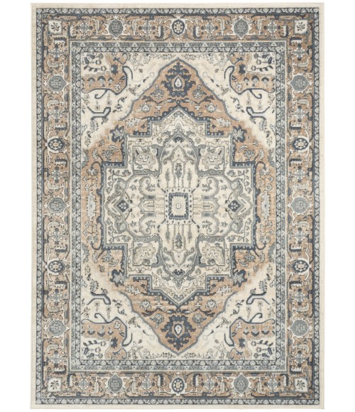 Nourison Concerto Ivory Taupe CNC18 6 ft. X 9 ft. Rect. Rug
