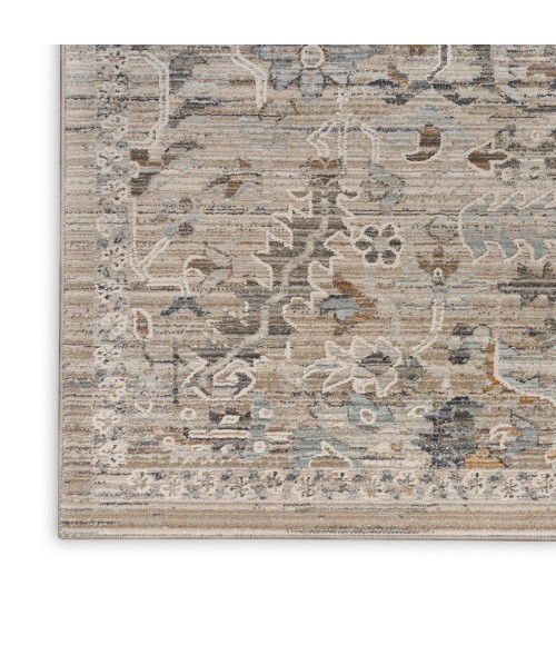 Nourison Nyle Ivory Taupe NYE02 2 ft. 3 in. X 12 ft. Rect. Rug