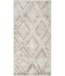 Nourison Dekor Ivory Taupe DEK05 2 ft. X 4 ft. Rect. Rug