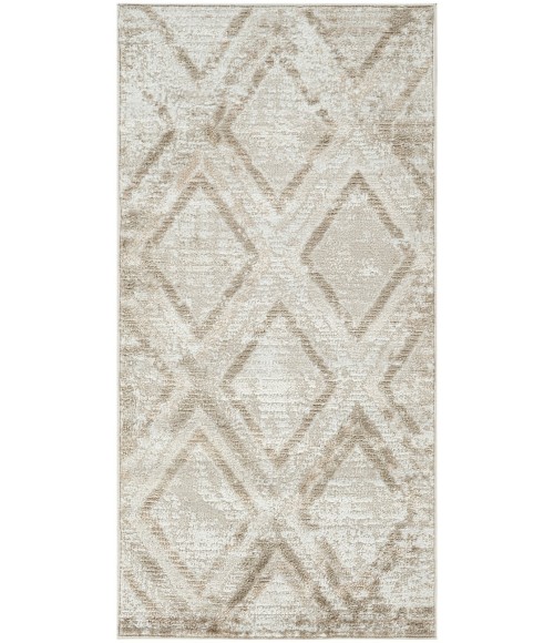 Nourison Dekor Ivory Taupe DEK05 2 ft. X 4 ft. Rect. Rug