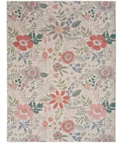 Nourison Nourison Washables Cream Multicolor NWB06 9 ft. 2 in. X 12 ft. Rect. Rug