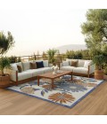 Nourison Aloha Beige Multicolor ALH33 9 ft. X 12 ft. Rect. Rug