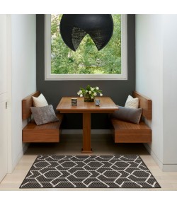 Nourison Horizon Indoor/Outdoor Black HOZ01 3 ft. X 5 ft. Rect. Rug