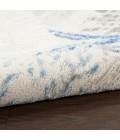 Nourison Pompeii Ivory Grey Blue PMP04 5 ft. 3 in. X Round Rug