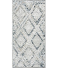 Nourison Dekor Grey Navy DEK05 2 ft. X 4 ft. Rect. Rug