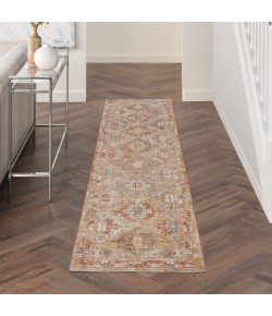 Nourison Petra Rust PTR02 2 ft. 3 in. X 10 ft. 2 in. Rect. Rug