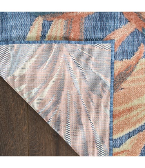 Nourison Aloha Blue Rose ALH43 3 ft. 6 in. X 5 ft. 6 in. Rect. Rug