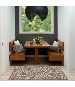 Nourison Home Garden Oasis GOA01 Mocha 2 ft. X 4 ft. Area Rug