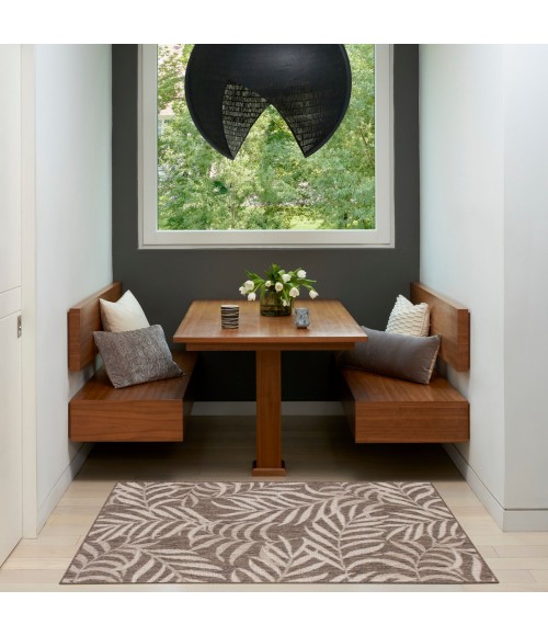 Nourison Garden Oasis Mocha GOA01 2 ft. X 4 ft. Rect. Rug