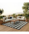 Nourison Positano Black POS04 9 ft. X 12 ft. Rect. Rug
