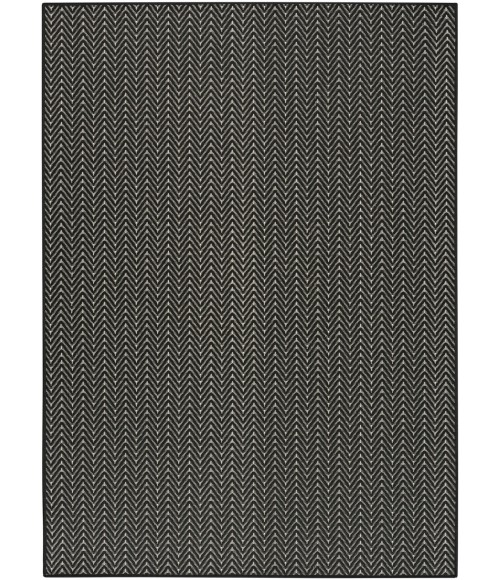 Nourison Horizon Indoor/Outdoor Black Rug HOZ02 6 ft. X 9 ft. Rect. - Rugs Town Nourison Horizon Indoor/Outdoor Black HOZ02 6 ft. X 9 ft. Rect. Rug