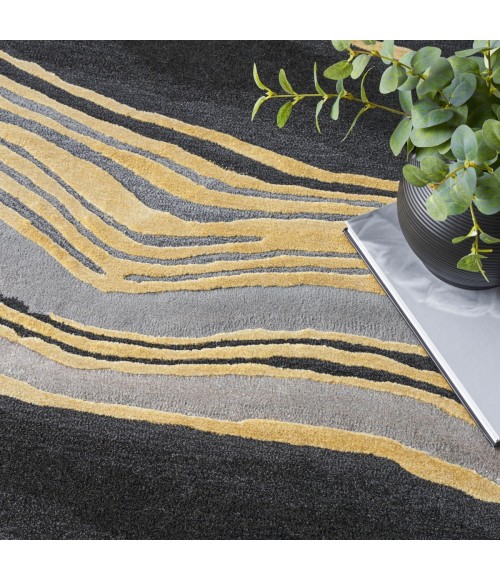 Nourison Prismatic Charcoal Grey PRS31 9 ft. X 12 ft. Rect. Rug