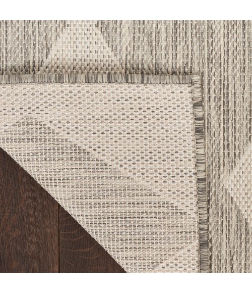 Nourison Positano Light Grey POS04 6 ft. X 9 ft. Rect. Rug