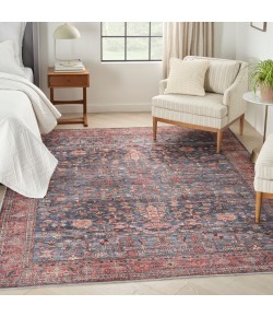 Nourison Brilliance Machine Washable Navy Brick WSB02 9 ft. 2 in. X 12 ft. Rect. Rug