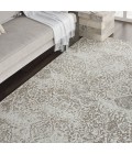 Nourison Damask White DAS06 6 ft. x 9 ft. Rect. Rug