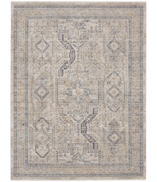 Nourison Nyle Ivory/Grey/Blue NYE01 7 ft. 10 in. X 10 ft. 1 in. Rect. Rug