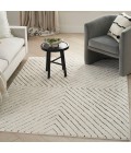 Nourison Cozy Modern Ivory Black Rug CMD01 5 ft. 3 in. X 7 ft. Rect. - Rugs Town Nourison Cozy Modern Ivory Black CMD01 5 ft. 3 in. X 7 ft. Rect. Rug