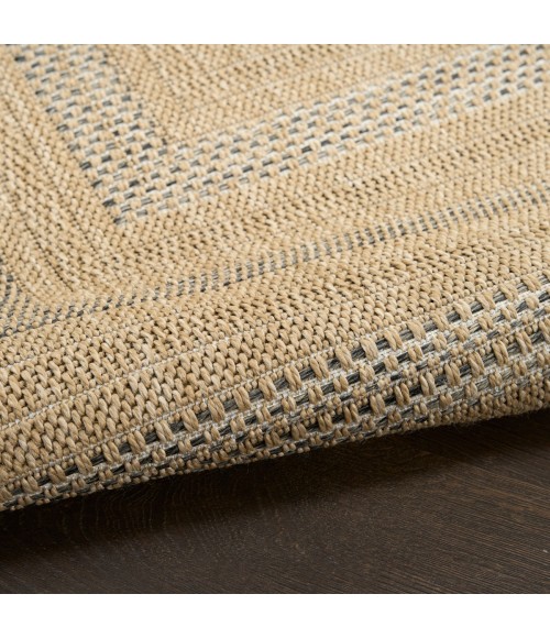 Nourison Tulum Taupe Grey TLM04 8 ft. X Round Rug