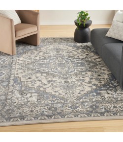 Nourison Concerto Ivory Blue CNC05 3 ft. 9 in. X 5 ft. 9 in. Rect. Rug