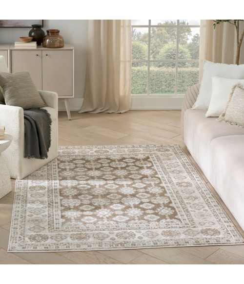 Nourison Dekor Ivory Taupe DEK02 5 ft. 3 in. X 7 ft. Rect. Rug