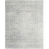Nourison Astra Machine Washable Light Grey ASW11 7 ft. 10 in. X 10 ft. Rect. Rug