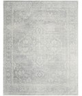 Nourison Astra Machine Washable Light Grey ASW11 7 ft. 10 in. X 10 ft. Rect. Rug