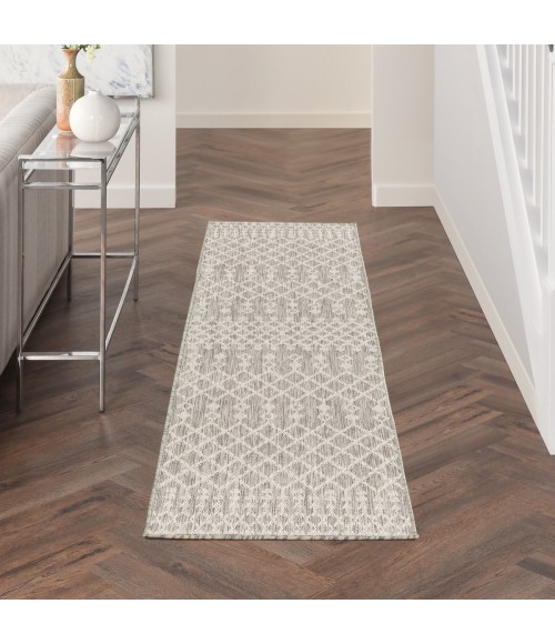 Nourison Positano Light Grey POS02 2 ft. X 6 ft. Rect. Rug