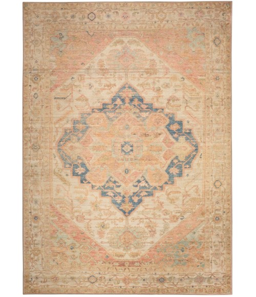 Nourison Vintage Washables Multicolor Rug VWS15 5 ft. 3 in. X 7 ft. 3 in. Rect. - Rugs Town Nourison Vintage Washables Multicolor VWS15 5 ft. 3 in. X 7 ft. 3 in. Rect. Rug