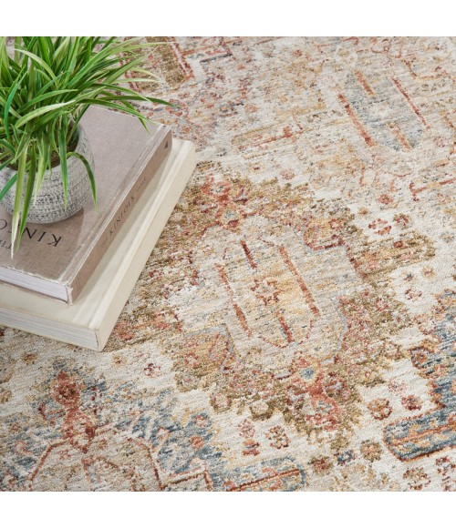 Nourison Petra Ivory Multicolor PTR01 5 ft. 3 in. X 7 ft. 8 in. Rect. Rug