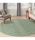 Nourison Positano Blue Green POS02 8 ft. X Round Rug