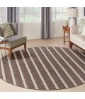 Nourison Positano Natural Ivory POS03 8 ft. X Round Rug