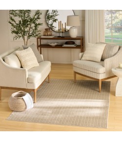 Nourison Washable Charm Beige Ivory WCH02 6 ft. X 9 ft. Rect. Rug