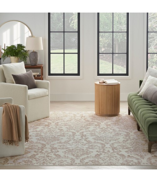 Nourison Jubilant Ivory Beige JUB09 4 ft. X 6 ft. Rect. Rug