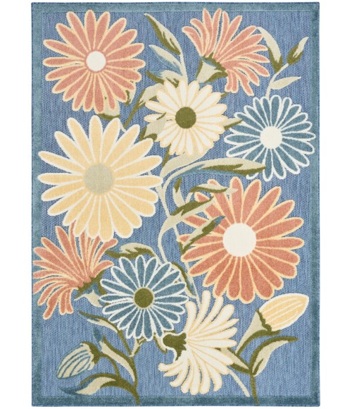Nourison Aloha Blue Sage ALH33 5 ft. 3 in. X 7 ft. 5 in. Rect. Rug