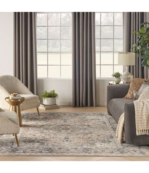 Nourison Concerto Beige Grey CNC05 7 ft. 10 in. X 9 ft. 10 in. Rect. Rug