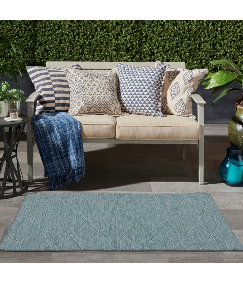 Nourison Practical Solutions Aqua PSL01 3 ft. X 5 ft. Rect. Rug