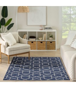 Nourison Horizon Indoor/Outdoor Navy HOZ01 5 ft. X 7 ft. Rect. Rug