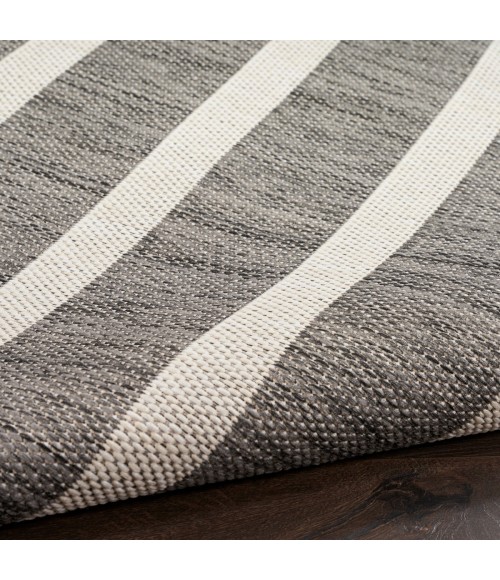 Nourison Positano Charcoal Ivory POS03 5 ft. X 7 ft. Rect. Rug