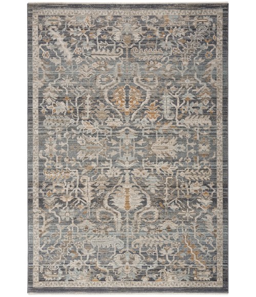 Nourison Nyle Navy Multicolor NYE02 5 ft. 3 in. X 7 ft. 10 in. Rect. Rug