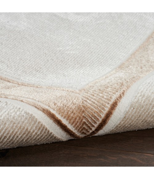 Nourison Glam Ivory Cream Rug GLM08 5 ft. 3 in. X 7 ft. 3 in. Rect. - Rugs Town Nourison Glam Ivory Cream GLM08 5 ft. 3 in. X 7 ft. 3 in. Rect. Rug