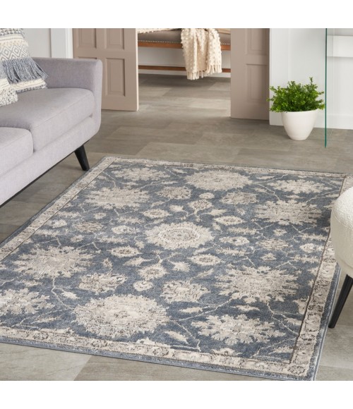 Nourison Concerto Blue Beige Rug CNC06 3 ft. 9 in. X 5 ft. 9 in. Rect. - Rugs Town Nourison Concerto Blue Beige CNC06 3 ft. 9 in. X 5 ft. 9 in. Rect. Rug