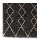Nourison Geometric Shag Charcoal GOS01 5 ft. 3 in. X 7 ft. 3 in. Rect. Rug