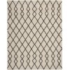 Nourison Geometric Shag Ivory/Charcoal GOS01 7 ft. 10 in. X 9 ft. 10 in. Rect. Rug