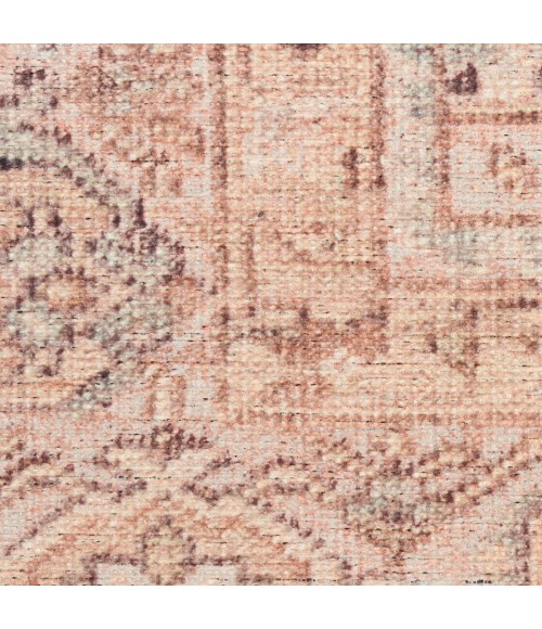 Nourison Vintage Washables Coral Mint VWS11 5 ft. 3 in. X 7 ft. 3 in. Rect. Rug