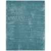 Nourison Luxurious Shag Aqua LXR05 7 ft. 10 in. X 9 ft. 10 in. Rect. Rug