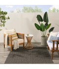 Nourison Horizon Indoor/Outdoor Charcoal HOZ02 4 ft. X 6 ft. Rect. Rug