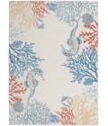 Nourison Pompeii Ivory Multicolor PMP03 5 ft. 3 in. X 7 ft. 3 in. Rect. Rug