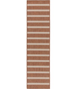 Nourison Positano Terracotta Ivory POS03 2 ft. 2 in. X 10 ft. Rect. Rug