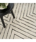 Nourison Cozy Modern Ivory Black Rug CMD01 5 ft. 3 in. X 7 ft. Rect. - Rugs Town Nourison Cozy Modern Ivory Black CMD01 5 ft. 3 in. X 7 ft. Rect. Rug
